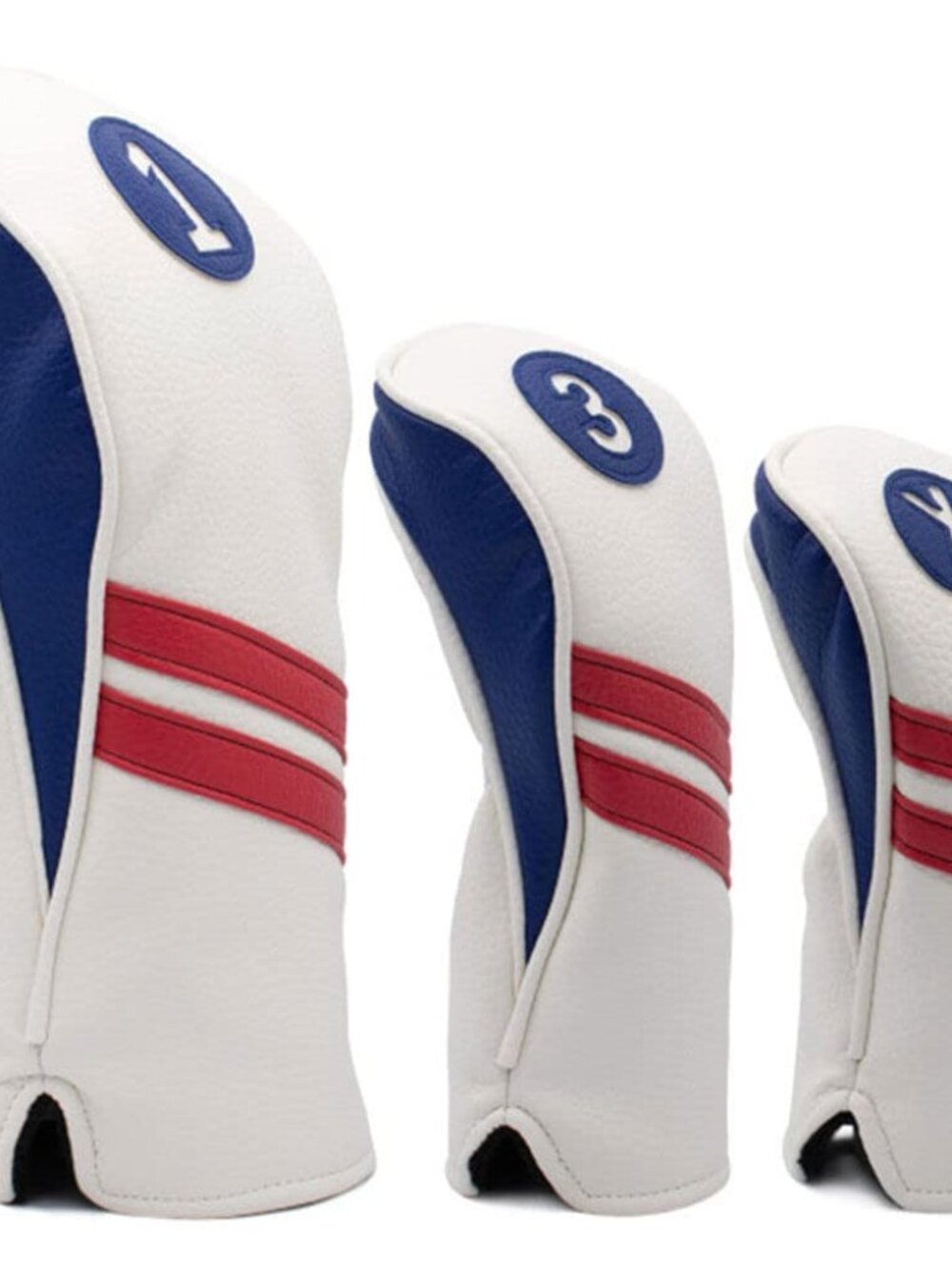 ProActive Sports Golf Vintage Red/White/Blue Headcover Set - 1, 3, and X - New